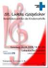 Plakat Benefizkonzert im Frühling 2009